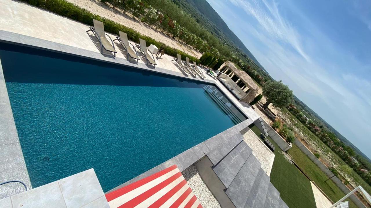 White House En Enguera - Fantastica Casa Con Jacuzzi Piscina Y Barbacoa 아파트 외부 사진